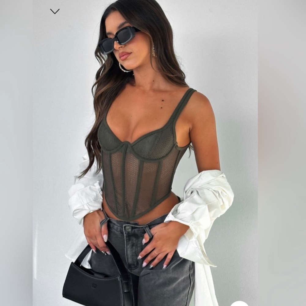 NEW White Fox It’s My Time Bustier Khaki